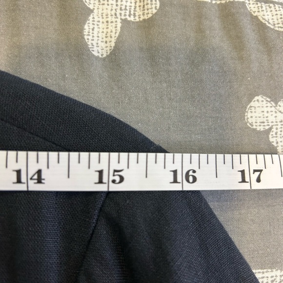 💙”Talbots” Women's Dark Navy 100% Linen Zip Front Jacket w/ Pockets Size 8P💙 - Picture 12 of 16